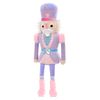 iscream Furry Plush 18.5" Nutcracker Embroidered Accent Holiday Pillow - Cleo