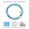 Philip Jones Synthetic Turquoise Gemstone Charm Stretch Bracelet