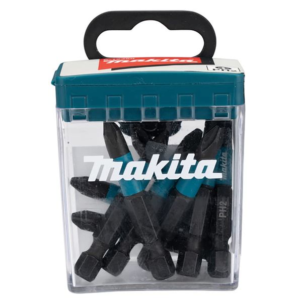 Makita E-12407 Impact Black PH2-50 E-Form Flip Top Case 10 Pieces