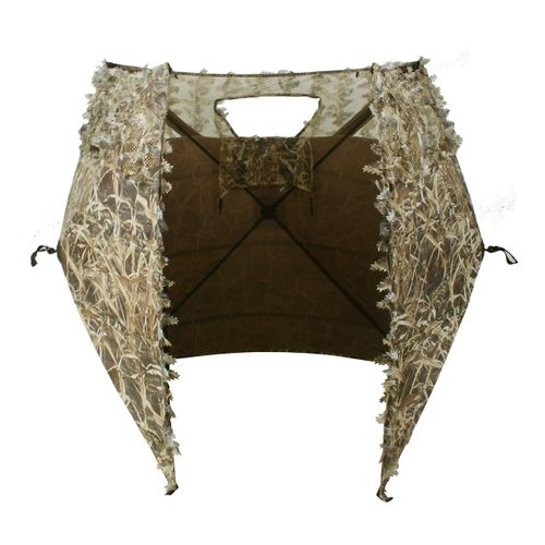 AUSCAMOTEK Duck Hunting Pop Up Ground Blind Portable Quick Setup Lightweight Deer Blind 3-Sides Camouflage Tent
