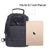 G4Free Lightweight Tactical Assault Small One Strap Sling MOLLE Backpack (A-Black)