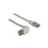 Delock Cable DE RED GEWINKELT RJ45 S/FTP CAT5E 1.00M GRIS