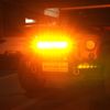 AUXBEAM 12 inch 6 Modes White&Amber Flash Strobe LED Work Light Bar Driving Lamp