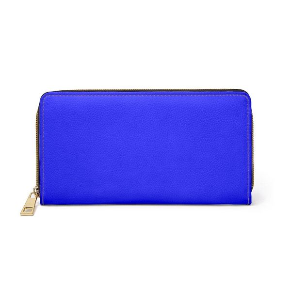 Womens Wallet, Zip Purse, Royal Blue Purse - One size