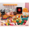 Deluxe 93-Pieces Interactive Kids Kitchen Playset w/ Realistic Accessories
