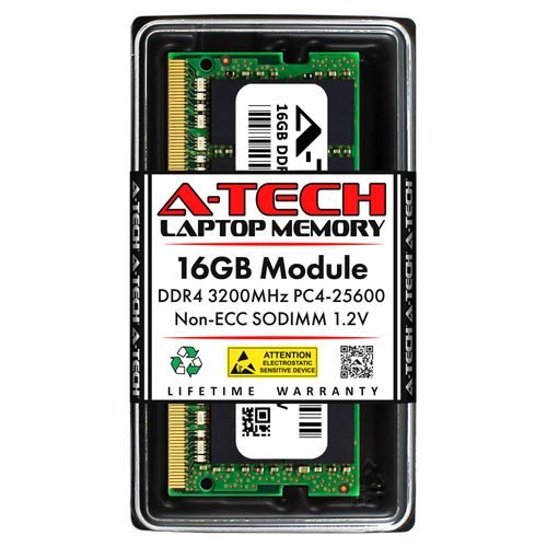 A-Tech 16GB RAM for Dell Latitude 14 3440, 15 3540, 14 5440, 15 5540 Laptop | DDR4 3200MHz PC4-25600 SODIMM 1.2V 260-Pin Non-ECC SO-DIMM Memory Upgrade