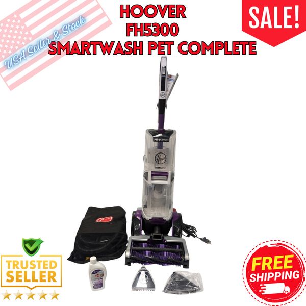 New Hoover FH5300 Smartwash Pet Carpet Cleaner Machine READ