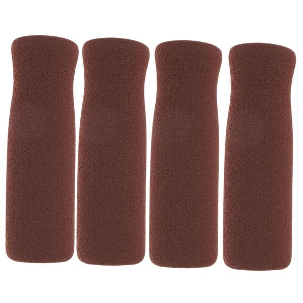 Healeved 4pcs Walking Cane Handle Grip Crutch Handle Grips Handles Walking Sticks Grips Handlebar Accessory Wheel Hand Grip Canes Foam Hand Support Accessories Walking Cane Foam Grip Sponge