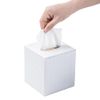 Tissue Box Cover Square,White Tissue Holder for Bathroom Accessories,Bathroom