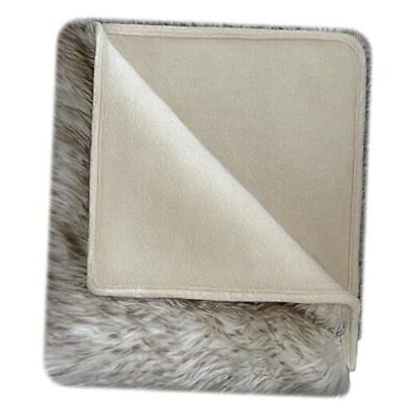 Waterproof Throw Blanket, Pet Bed Blanket for Dogs and Cats, 50x60" Bone White