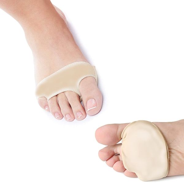 Pedimend Metatarsal Ball of Foot Cushion Pads (1PAIR) - Forefoot Cushions Covers Metatarsal - Hard Skin Morton's Neuroma Support - Hallux Valgus/Elasticated Foot Sleeve