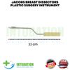 Jacobs Breasts Dissectors 33cm Angled Breasts Spatula Plastic Surgery Instrument