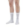 Ames Walker AW Style 130L Coolmax 15-20 mmHg Moderate Compression Crew Socks White Xlarge