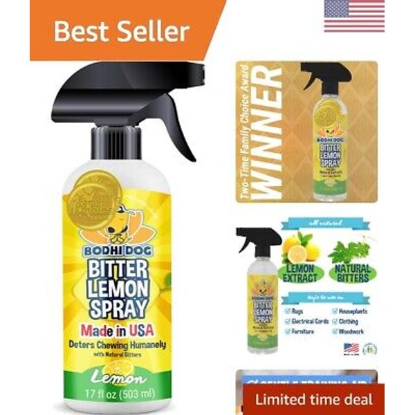 Premium Anti-Chew Spray with Lemon Extracts | Pet-Friendly Formula | 17oz