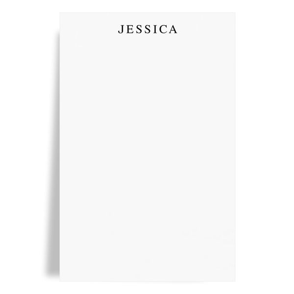 Personalized Simple Stationery Notepad with 50 Tear Off Sheets, Notepad for Do List