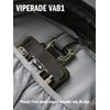 VIPERADE VAB1 10 Pack Multipurpose D-Ring, Grimlock Locking for 1" Molle Webbing,Tactical Locking Carabiner for MOLLE Webbing Attachment Backpacks/Pouch/Bag-Black