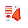 Moving Vehicle Triangle Sign Orange Base Reflective Border Slow Move UTV 14 x 16