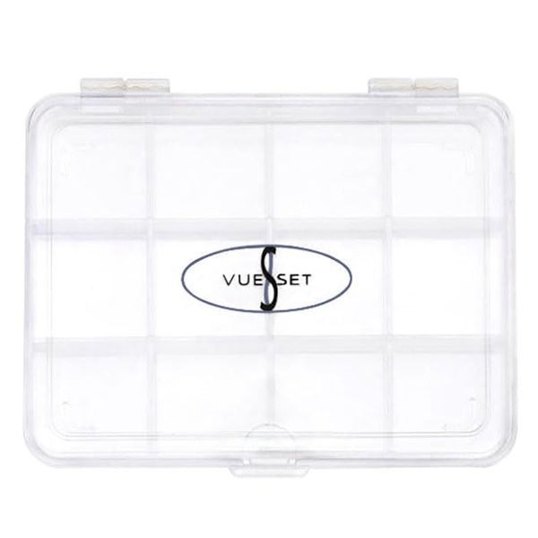 Vueset Viking Jack, Empty Makeup Palette Case made for Depotting Makeup/Creams into a Transparent Container, 12 Sections