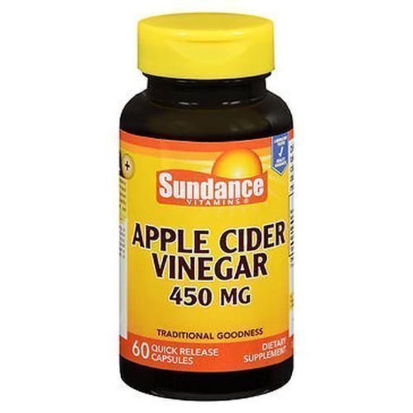 Sundance Apple Cider Vinegar Quick Release Capsules 450 mg 60 Caps By Sundance