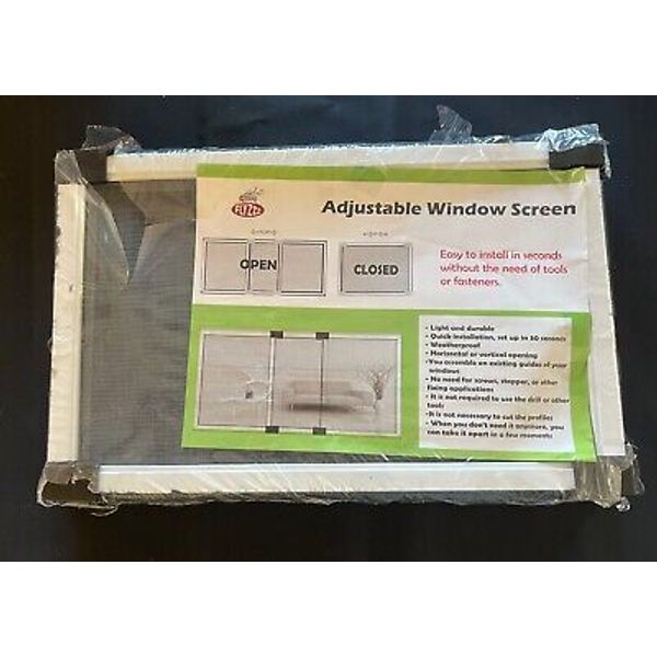 FLYZZZ Adjustable Window Screen Small Expandable Window Screen 9.84x16-24 2PK