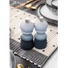 MasterClass Pepper Mill or Salt Grinder with Interchangeable Cap, Plastic, Grey Ombré, 12 cm