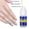 5 Pcs 3g Bottles Extra Strong Super Strong Quick Dry False Fake Nail Glue For Nail Tips Rhinestones Nail Art Decoration Nail Glue - Professional Salon & Home Use