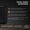 TACAMO Solar Power Bank, USB Rechargeable