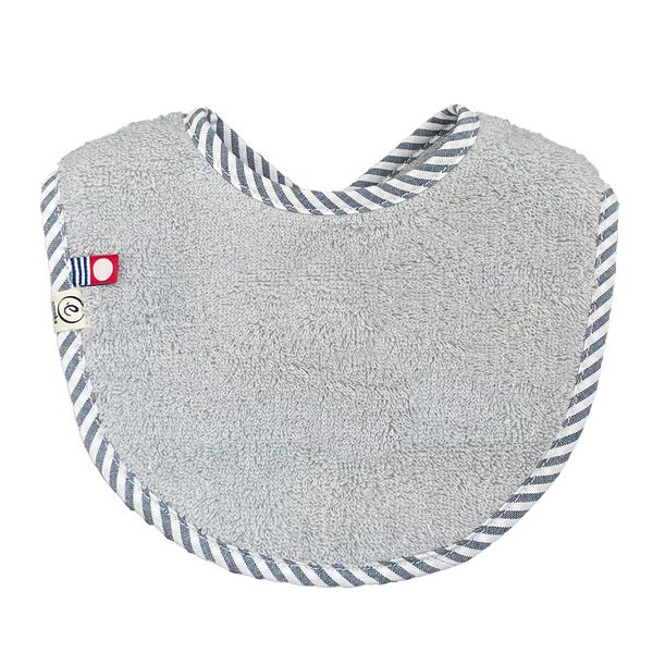 Bib Bib, Adjustable Size, Imabari Towel, 2-4) striped grey