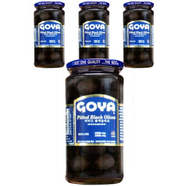 Pickled Goya Peated Black Olives 350g 1 ea, 4 ea