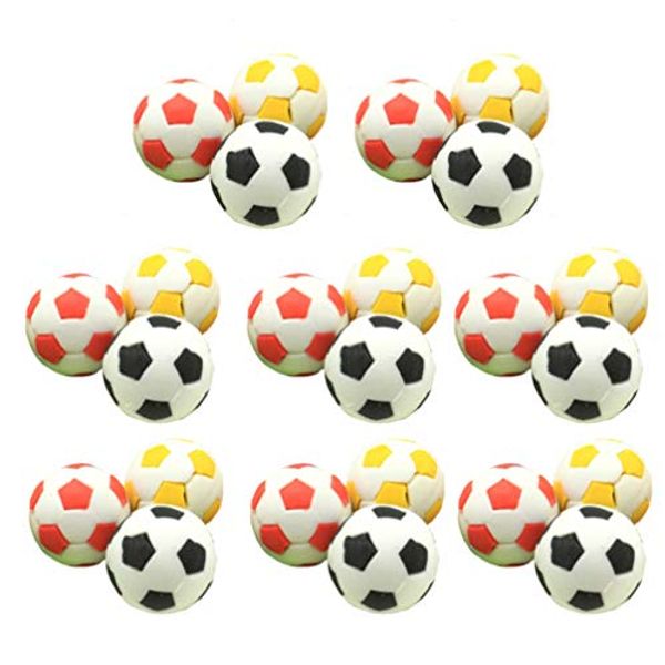 STOBOK 24pcs Soccer Erasers Sport Ball Erasers Soccer Miniatures Mini Soccer Ornaments Favor Gifts for Boys Birthday Party