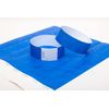100 Tyvek security paper event wristbands (blue, 1" (25mm))
