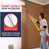 Aolamegs Multi-Angle Paint Brush Extension Tool for High Ceilings,Suitable for Fixing On Standard Threaded Extension Rod