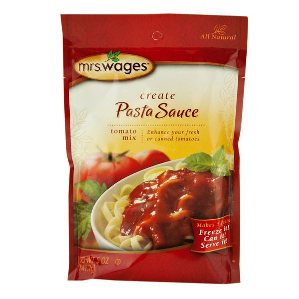 Mrs. Wages Pasta Sauce Tomato Seasoning Mix, 5 Oz. Pouch (5 Ounce, 2)