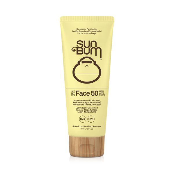 Sun Bum Original SPF 50 Sun Cream Face Lotion, Moisturizing Daily SPF with Vitamin E,Vegan and Reef Friendly, Broad Spectrum UVA/UVB Protection, 88ml