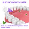 JOUGE Disposable Mini Toothbrush Travel Toothbrushes with Toothpaste Portable Peppermint (Perppermint, 80pcs)