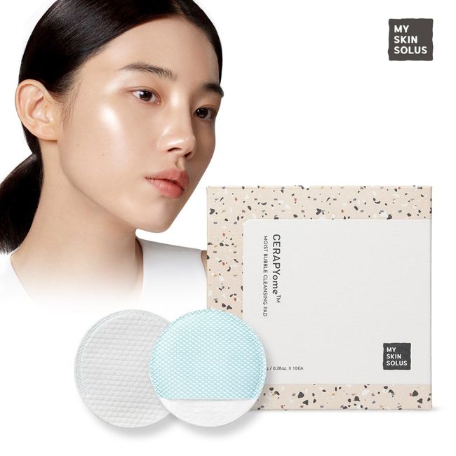 [30 sheets] Cerapium Moist Bubble Cleansing Pad