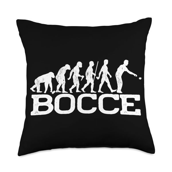 Boccie Ball Set Bocce Ball Evolution Designs Evolution Players Bocci Game Bocce Throw Pillow, 18x18, Multicolor