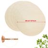 ANTHYTA 12 Pcs Wooden Circles 20 cm/7.87 inch Round Wood Discs Plain Natural Blank Wooden Discs Round Wood Plaque Unfinished Wooden Discs Slices Cutouts for Pyrography Painting and Christmas Decor