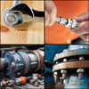 260 Pcs M5 M6 M8 Nuts, Carbon Steel Hex Nuts, Hex Full Nuts, Hexagon Nuts, Self Locking Nuts, Standard Thread Nuts, Threaded Inserts Hex Nuts Set