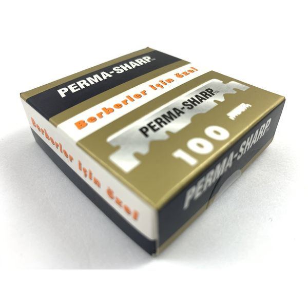 Perma Sharp Professional | Single Edge Razor Shaving Blades | Pro Straight Edge
