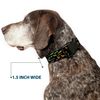 Buckle-Down 15-26" Insects Scattered Black Plastic Clip Collar, Large