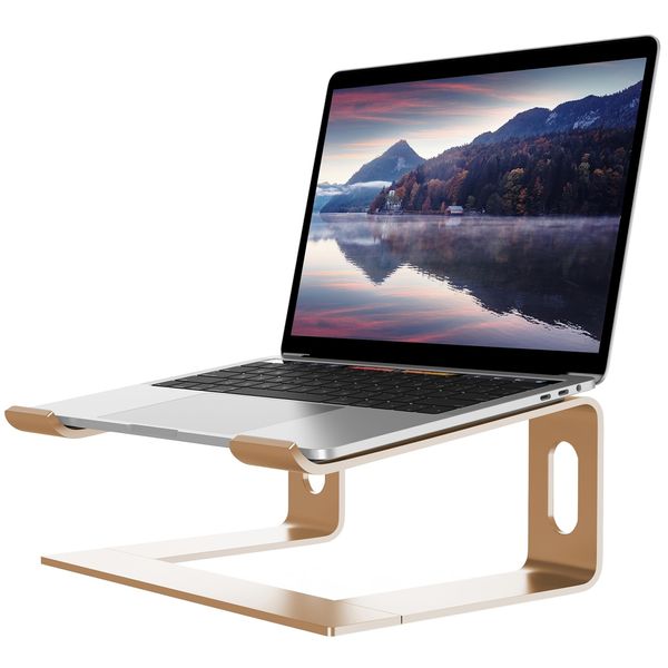 ALASHI Laptop Stand for Desk, Aluminum Computer Riser, Ergonomic Notebook Hol...