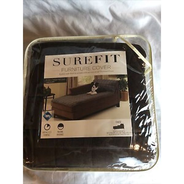 Sure Fit Armless Furniture Cover For Chaise Lounge Pet Cover Chocolate Brown