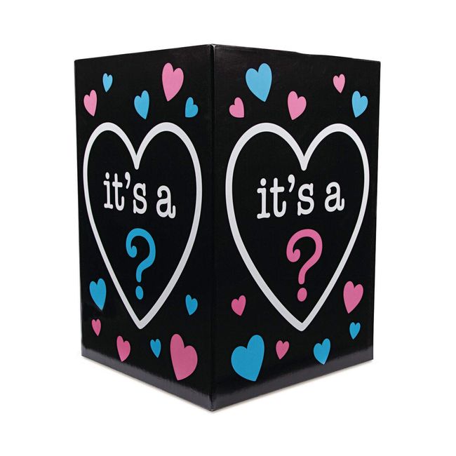 Fun Express Baby Box Decor - Make Your Gender Reveal Party Unforgettable with Our Big Gender Reveal Baby Balloon Box - Create Unforgettable Memories and Let the Balloons Fly and the Excitement Soar