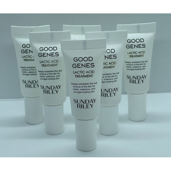 NEW 6X Sunday Riley Good Genes Lactic Acid Treatment Travel Minis 5ml/.17ml EA