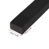 sourcing map Solid Rectangle Rubber Seal Strip 15mm Wide 10mm Thick, 1 Meter Long Black