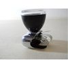 Classic Hot Rod Black Steering Wheel Spinner Suicide Knob/Clear Removable Cap