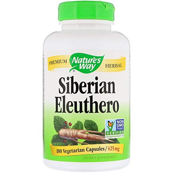 海外直送品 Nature's Way Siberian Eleuthero, 180 Caps -3 Packs