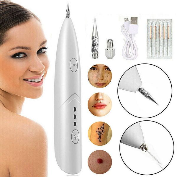 USB LCD Laser Skin Tag Freckle Wart Dot Mole Remove Pen Dark Spot Tattoo Removal