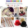 Glarks 2880pcs Flat Back Half Round Cabochon Beads Flatback 6mm 24 Colors